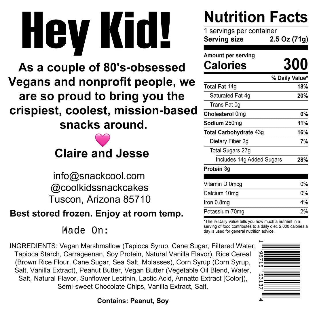 Peanut Butter & Chocolate Krispie