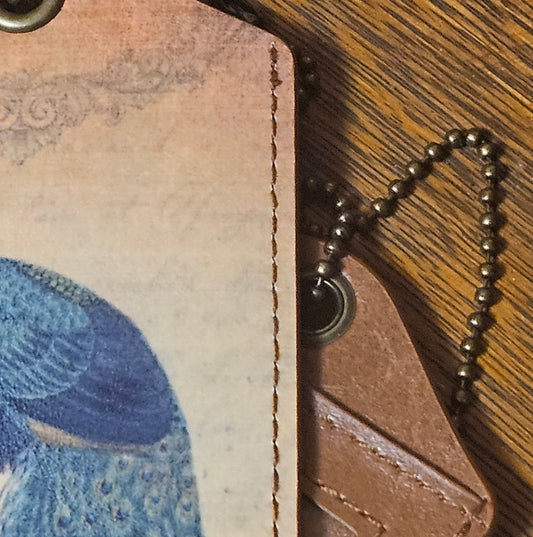 Peacock Luggage Tag