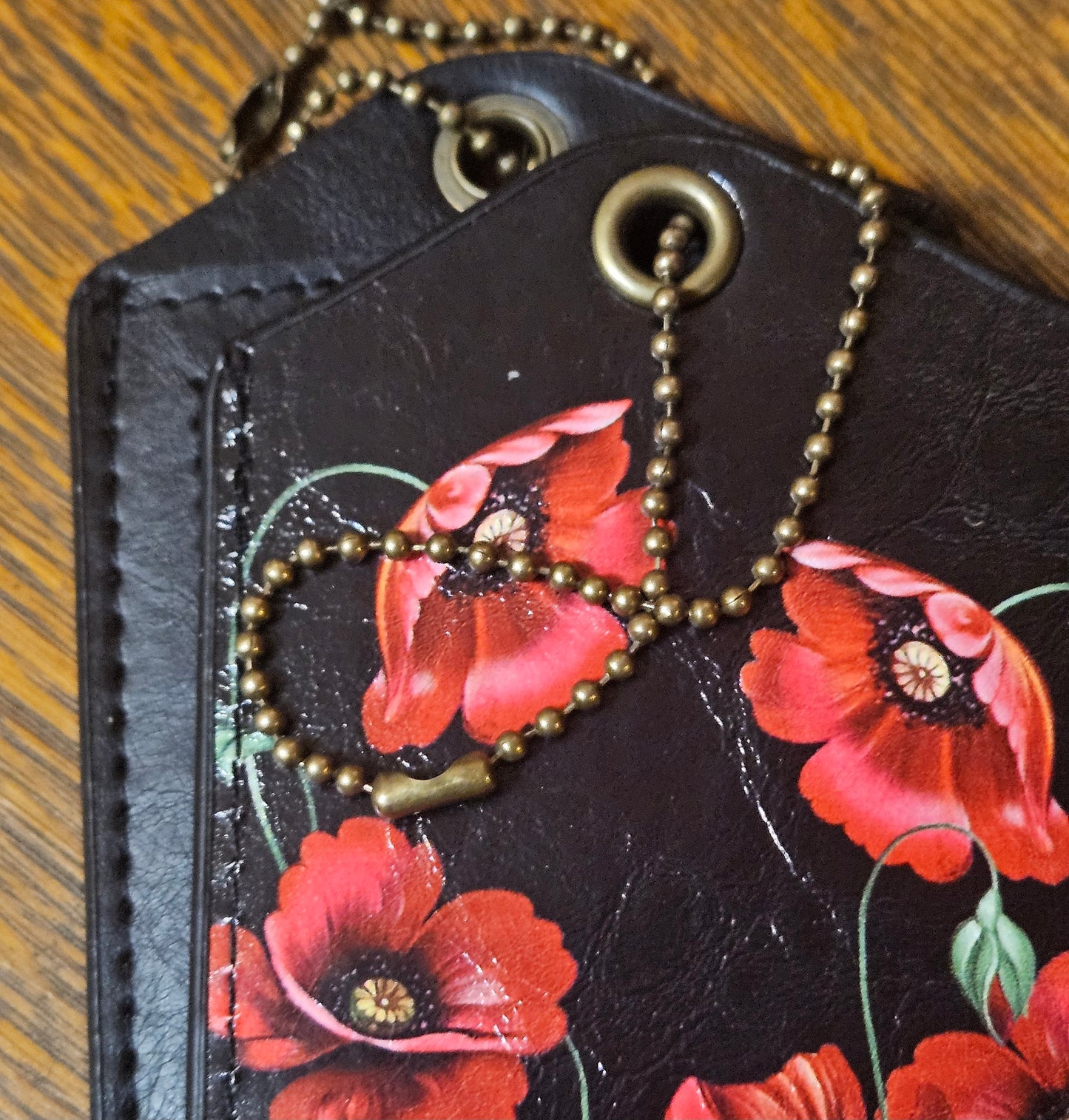 Poppies Luggage Tag