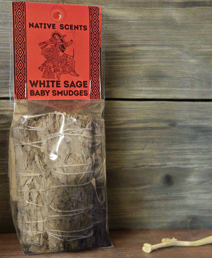 Trio of Baby White Sage Smudge Bundles