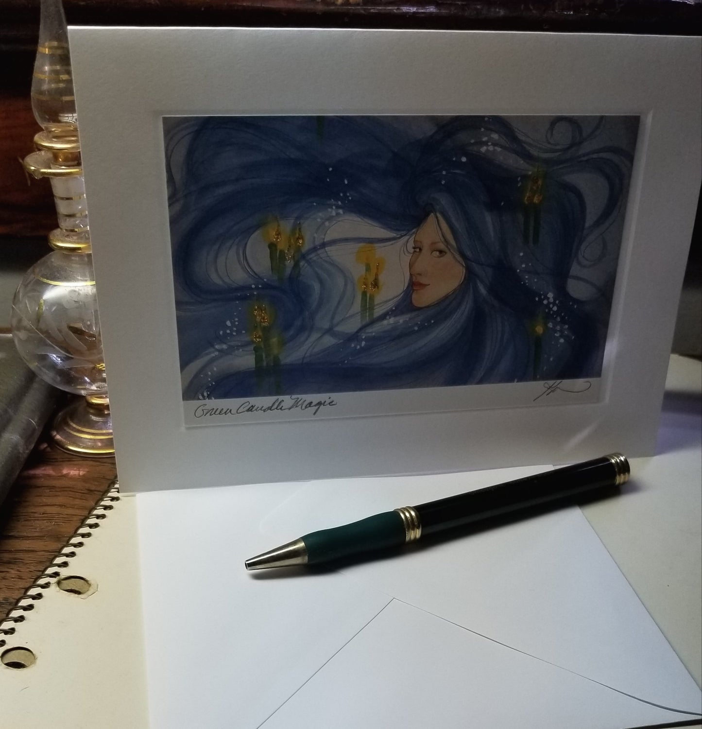 Green Candle Magic Card