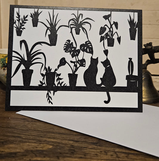 Cats & Plants Card
