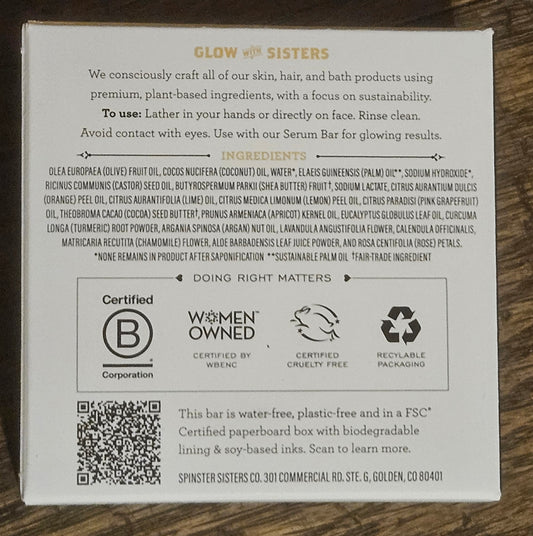 Tumeric & Argan Face Cleanser Bar