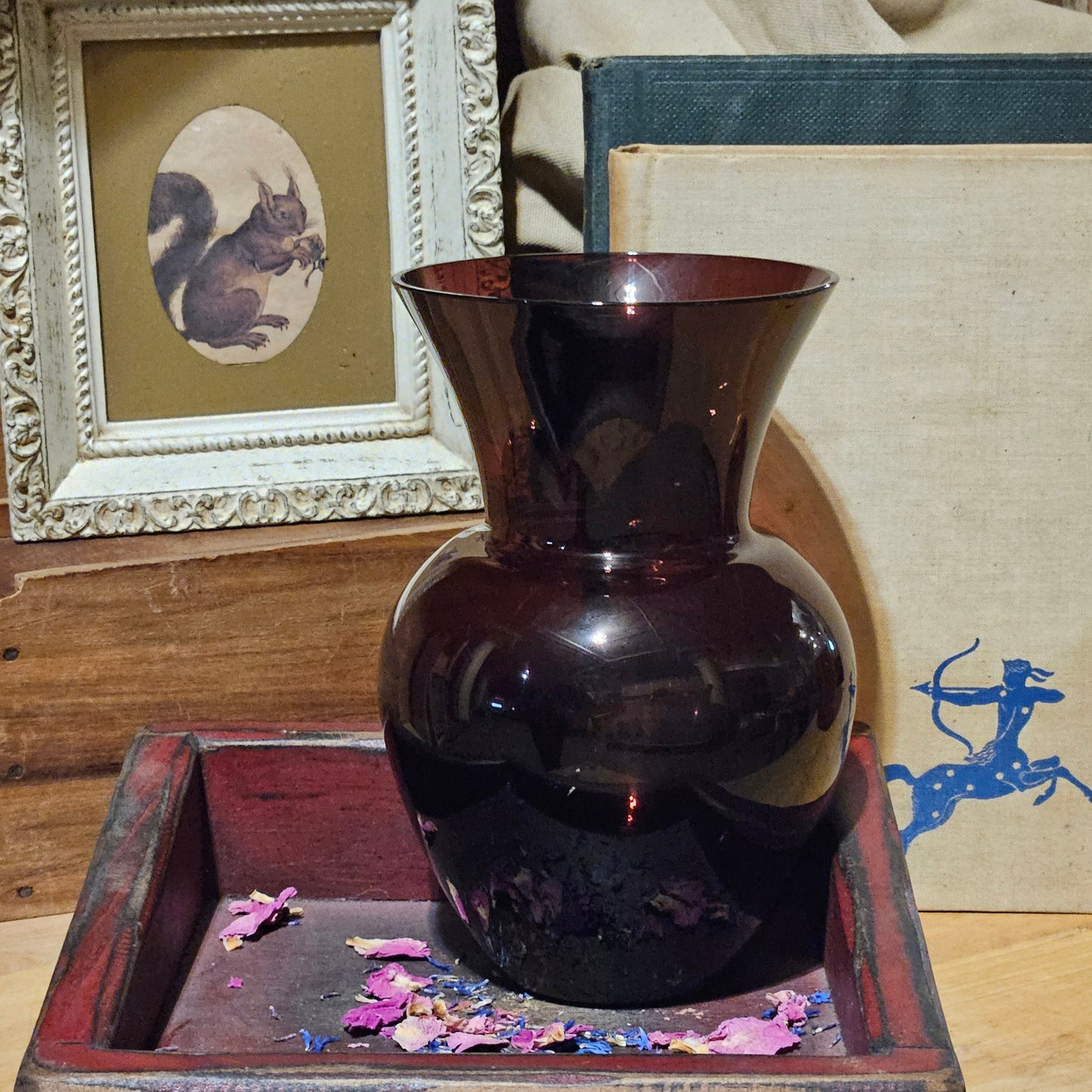 Vintage Plum Vase