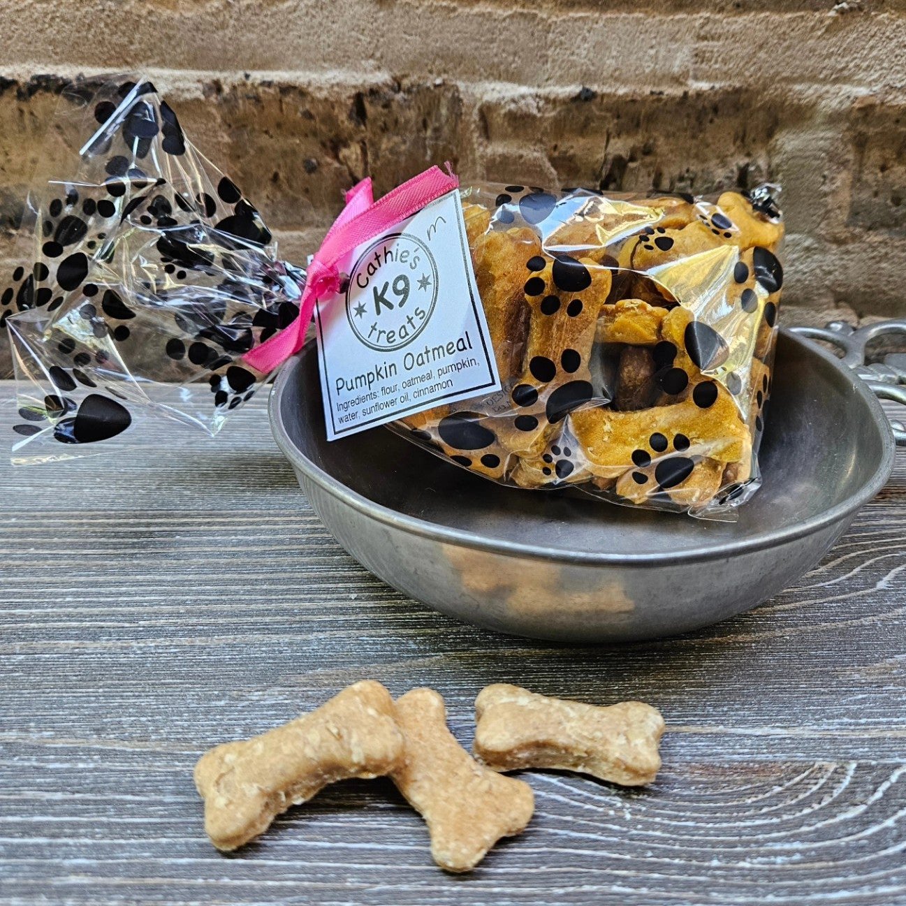 Pumpkin Oatmeal Vegan Dog Treats