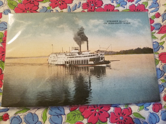 Mississippi River Steamer Postcard (1910)