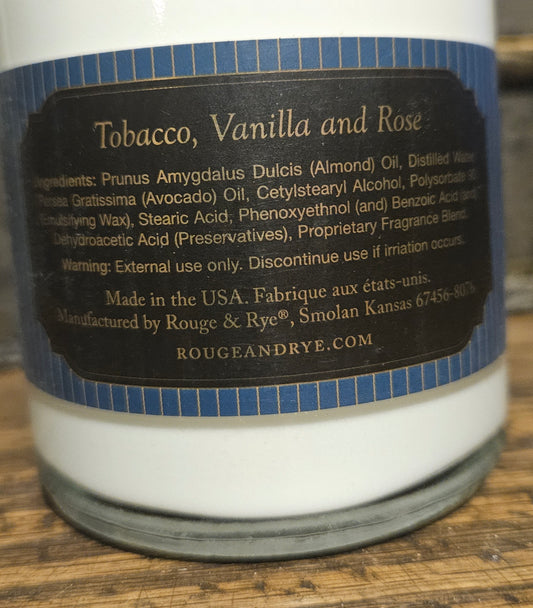Hazel Lotion: Tobacco, Vanilla & Rose