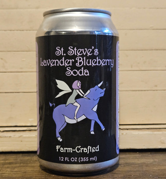 Soda à la myrtille et à la lavande