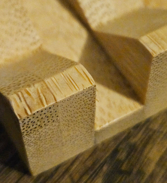 Angled Bamboo Soap Dish
