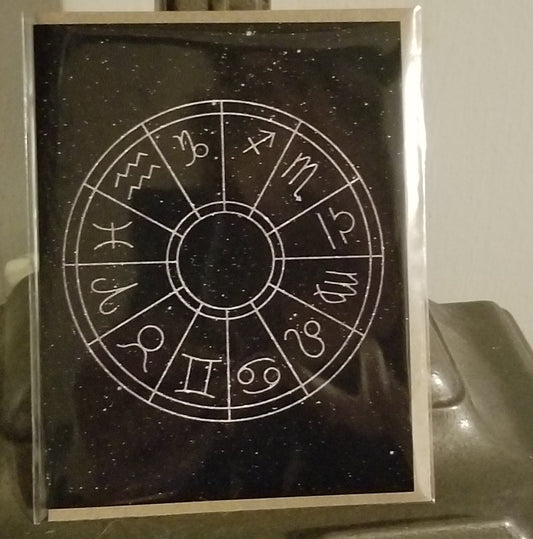 Zodiac Wheel Card